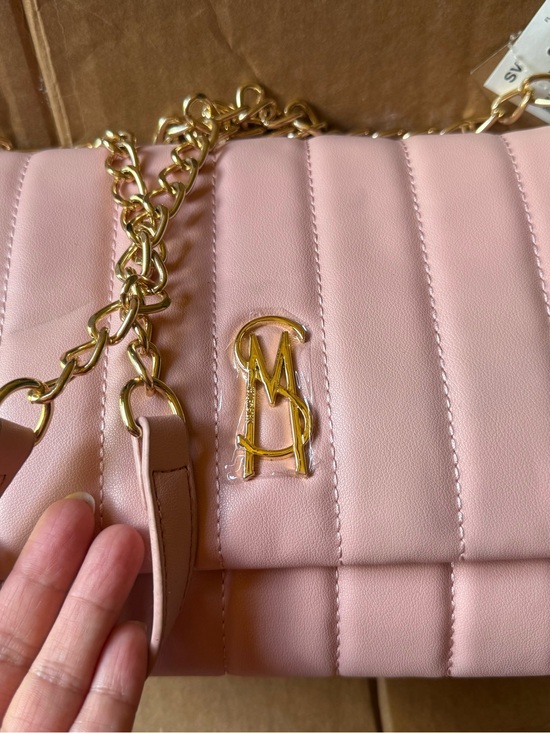 Steve Madden Handbags - Steve Madden Pink Quilted Shoulder Bag with Gold Chain